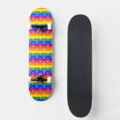 Skateboard Symbole féminin Motif arc-en-ciel (Recto)