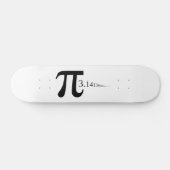Skateboard Symbole géant "Pi" & 3.14... (Horz)