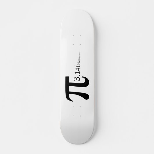 Skateboard Symbole géant "Pi" & 3.14... (Devant)