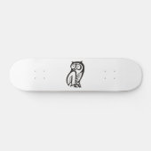 Skateboard Symbole hibou noir (Horz)