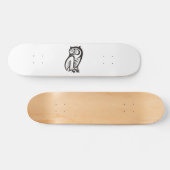 Skateboard Symbole hibou noir (Horz)