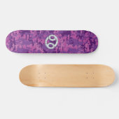 Skateboard Symbole moderne du cancer Zodiac Camouflage numéri (Horz)
