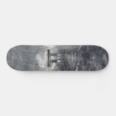 Skateboard Symbole moderne Gemini Zodiac Grunge Style déprimé (Horz)