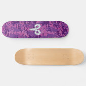 Skateboard Symbole Pearl Like Aries sur Camo numérique rose (Horz)