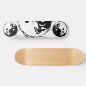 Skateboard Symbole religieux Dark Yin Yang Vampire Crâne (Horz)