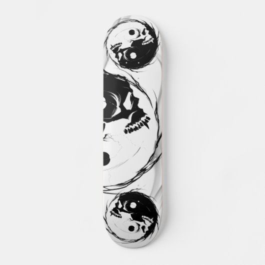 Skateboard Symbole religieux Dark Yin Yang Vampire Crâne (Recto)