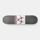 Skateboard Symbole texturisé de Biohazard de vraie fibre CRUE (Horz)