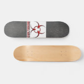 Skateboard Symbole texturisé de Biohazard de vraie fibre CRUE (Horz)