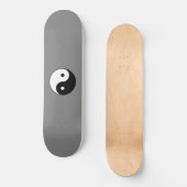 Skateboard SYMBOLE YIN ET Yang (Taijitu taoïste chinois) (Recto)