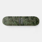 Skateboard Symbole Zodiaque Aquarius sur camo numérique vert  (Horz)
