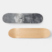 Skateboard Symbole Zodiaque Aries en style Argent (Horz)