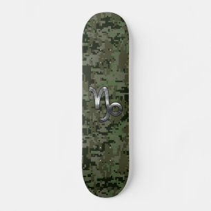 Skateboard SYMBOLE Zodiaque Capricorne Camouflage boisé