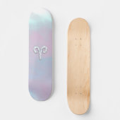 Skateboard Symbole zodiaque des baies de style perle (Recto)