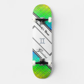 Skateboard Symbole Zodiaque Gemini Élément par Kenneth Yoncic (Recto)