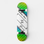 Skateboard Symbole Zodiaque Gemini Standard par Kenneth Yonci (Recto)