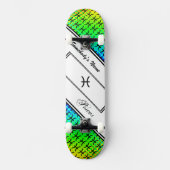 Skateboard Symbole zodiaque Pisces Standard par Kenneth Yonci (Recto)