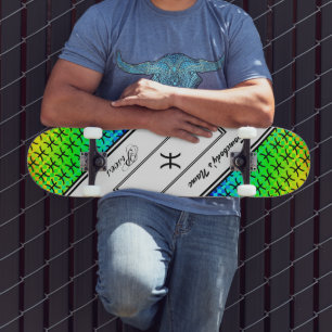 Skateboard Symbole zodiaque Pisces Standard par Kenneth Yonci