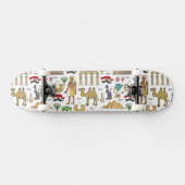 Skateboard Symboles de couleur de motif de l'Egypte (Horz)