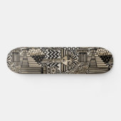 Skateboard Symboles historiques anciens Style de tatouage (Horz)