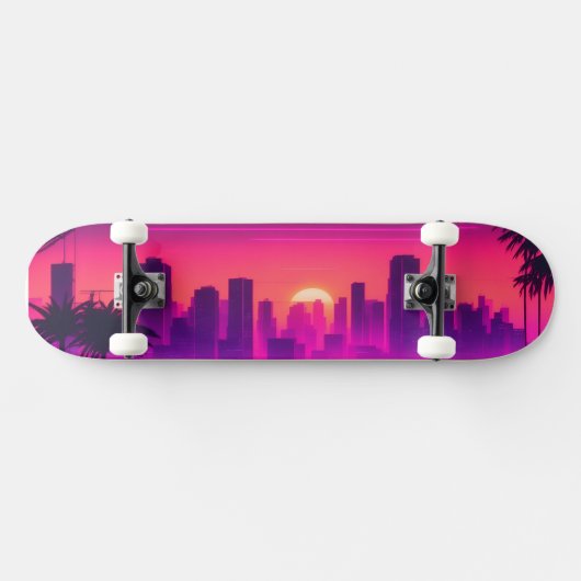 Skateboard Synthwave et Rétrowave (Horz)