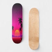 Skateboard Synthwave Sunset : Edition 1 (Recto)