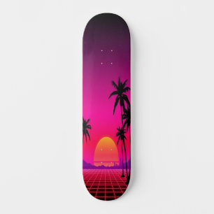Skateboard Synthwave Sunset : Edition 1