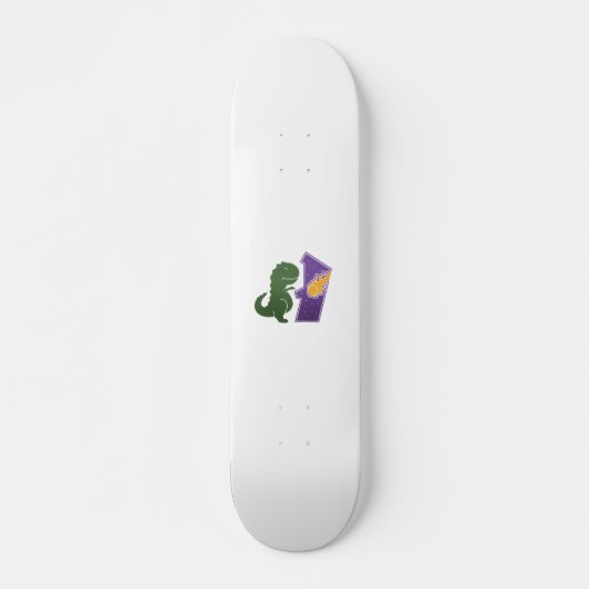 Skateboard T rex playing - Choose background color (Devant)
