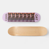Skateboard Tabby Cat Purple (Horz)