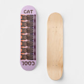 Skateboard Tabby Cat Purple (Recto)