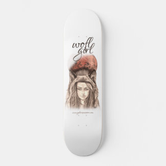 Skateboard Tabla de Patinage modélisation Wolf girl.