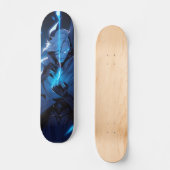 Skateboard Tabla de Skate Anime Azul con Poderes Mágicos (Recto)