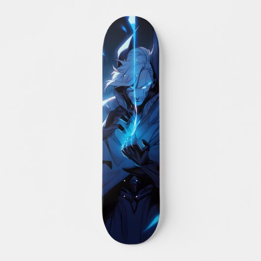 Skateboard Tabla de Skate Anime Azul con Poderes Mágicos (Devant)