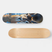 Skateboard Tabla de Skate Antílope Veloz con Cuernos (Horz)