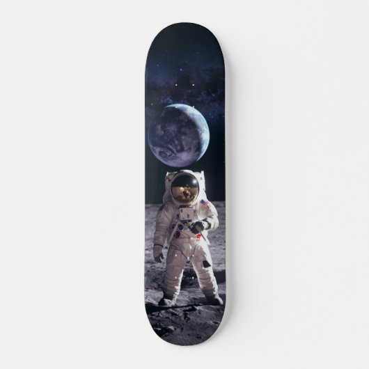 Skateboard Tabla de Skate Astronauta en la Luna (Devant)