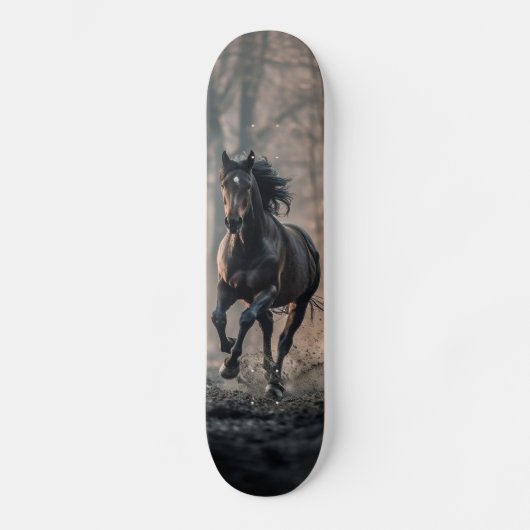 Skateboard Tabla de Skate Caballo Negro (Recto)