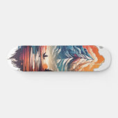 Skateboard Tabla de Skate con Paisaje Artístico Montañés (Horz)