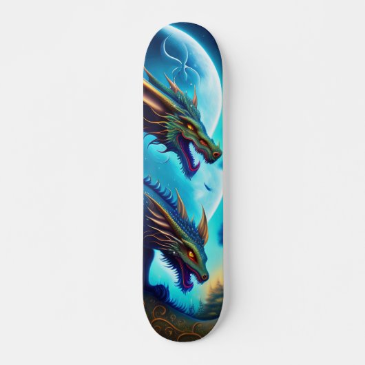 Skateboard Tabla de Skate Dragones Siameses (Devant)