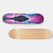 Skateboard Tabla de Skate Figura de Espalda Encapuchada (Horz)