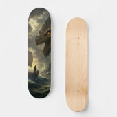 Skateboard Tabla de Skate Lagarto Atacando a Marinero (Recto)