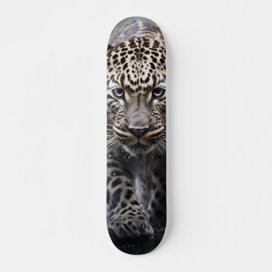 Skateboard Tabla de Skate Leopardo Caminando con Mirada Fija (Devant)