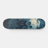 Skateboard Tabla de Skate Lobos en un Bosque Nocturno (Horz)