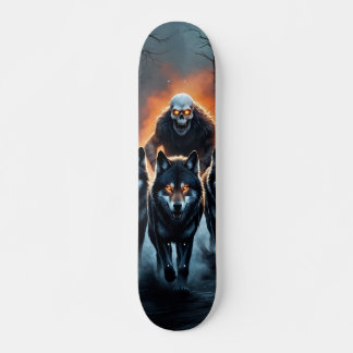 Skateboard Tabla de Skate Los Lobos y el Monstruo
