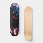 Skateboard Tabla de skate Monstruoso Dragón Azul (Recto)