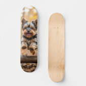 Skateboard Tabla de Skate Perrito Saltando en el Bosque (Recto)