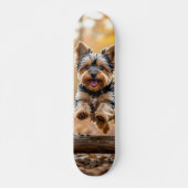 Skateboard Tabla de Skate Perrito Saltando en el Bosque (Devant)