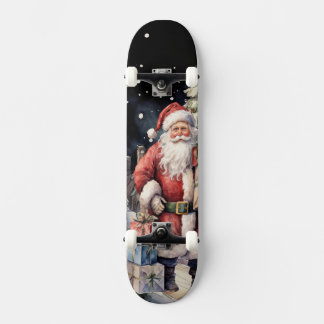 Skateboard Tabla de Skate Santa Claus con Regalos
