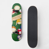 Skateboard Table de billard Lifelike avec boules et craie (Recto)