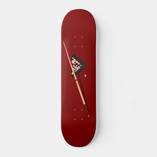Skateboard Table de billard Maroon (Recto)