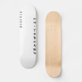 Skateboard Tableau blanc (Recto)