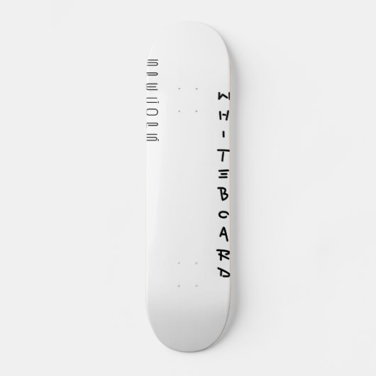 Skateboard Tableau blanc (Recto)